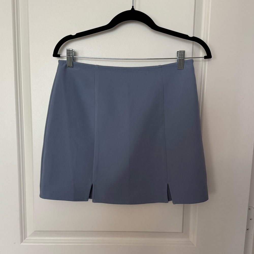 Blue mini skirt